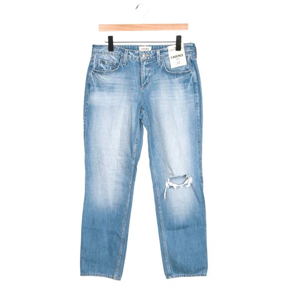 L’Agence Nevia Low Rise Slim Straight Slouchy Jeans Caruso 27 NWT $315 - Picture 5 of 10